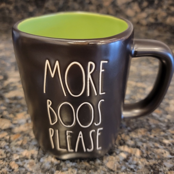 Rae Dunn by Magenta MORE BOOS PLEASE Ceramic 16oz Coffee Mug - Picture 3 of 10